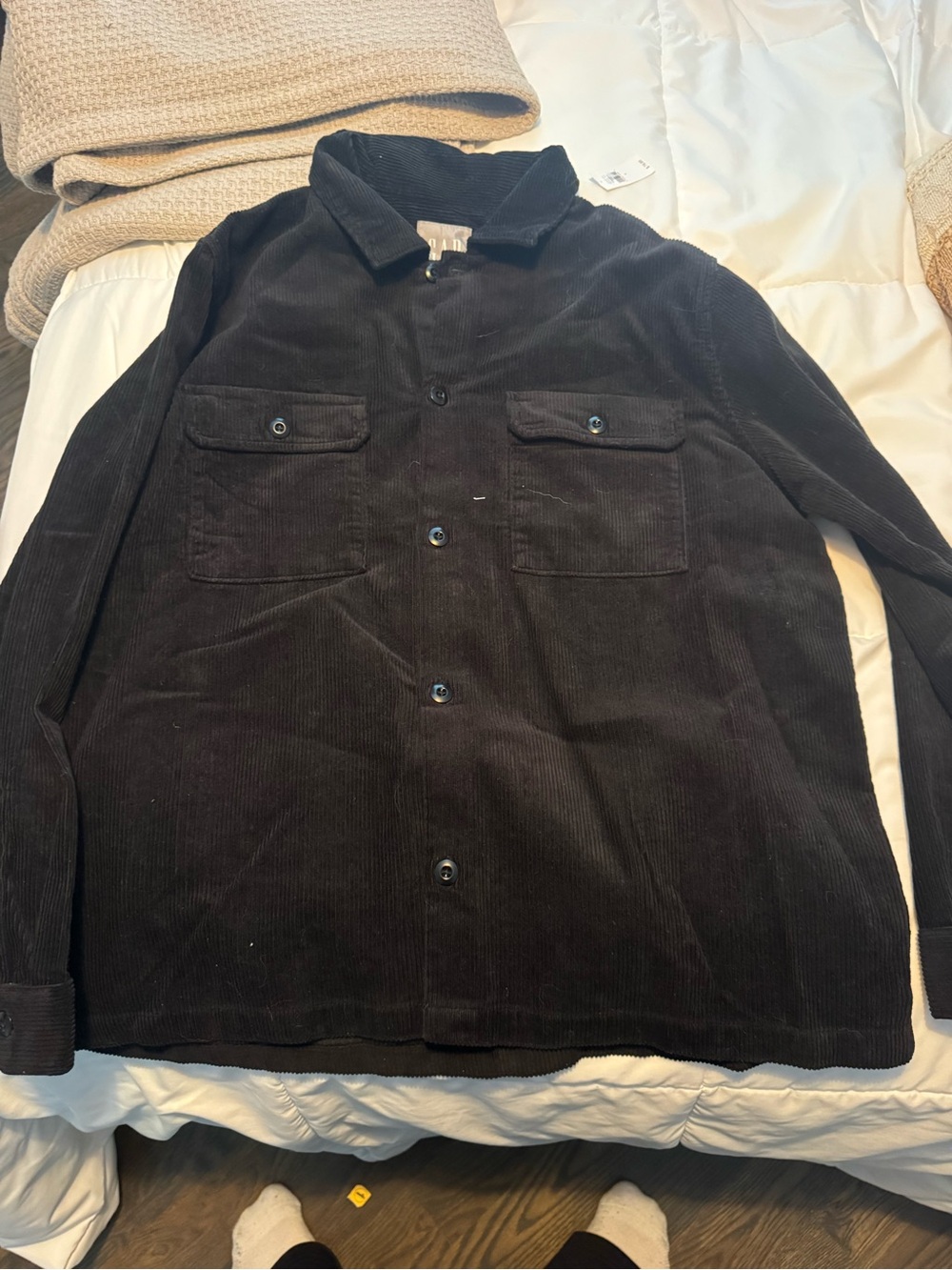 GAP Men's Dark Brown Corduroy Shirt Jacket